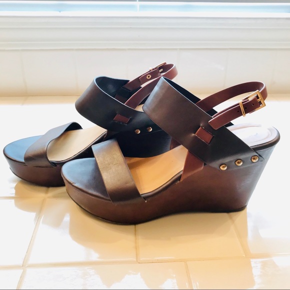 Cityclassified Shoes - Neutral Studded Wedges